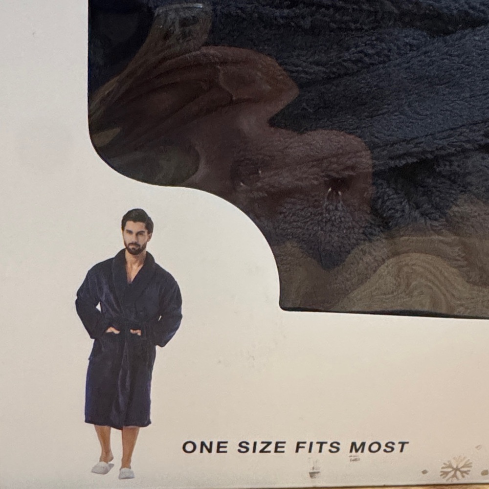 Men's Navy Blue Robe